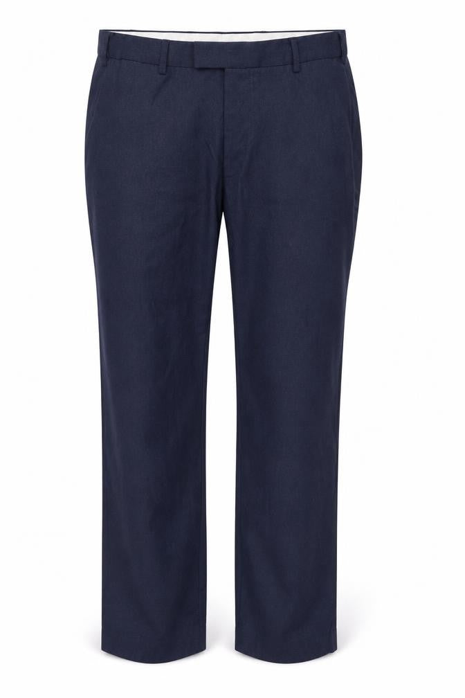 Dunnes Stores Men's Navy Blue Regular Fit Trousers 40W 31L