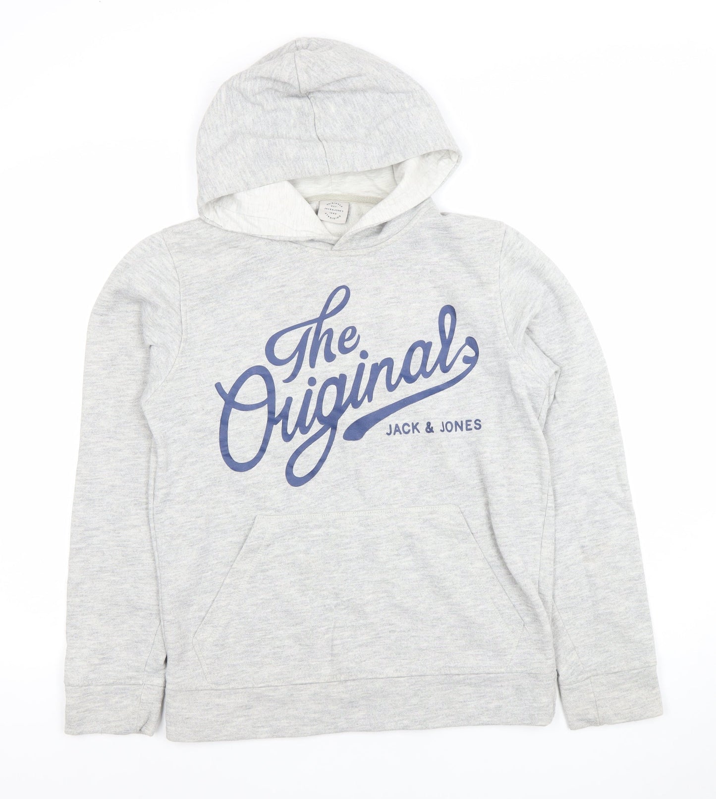Jack & Jones Mens Grey XS Pullover Hoodie The Originals Logo