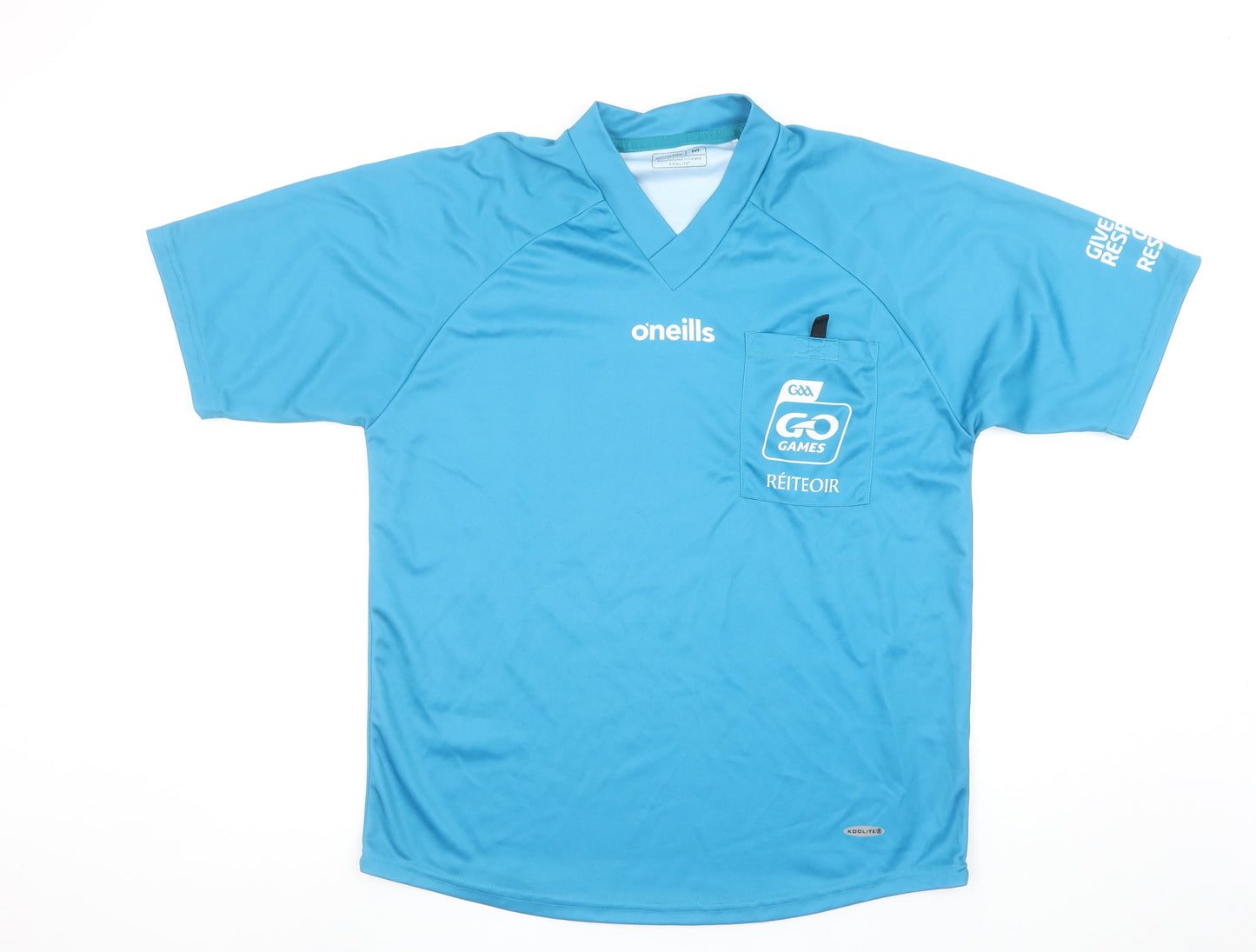 O'Neills Men's Blue Medium Referee Jersey Activewear T-Shirt