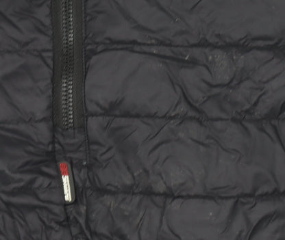 Surfanic Boys Black Hooded Puffer Jacket 10 Years Down Filled Nylon