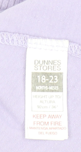 Dunnes Stores Girls Purple Embroidered Tutu Dress 18-24 Months