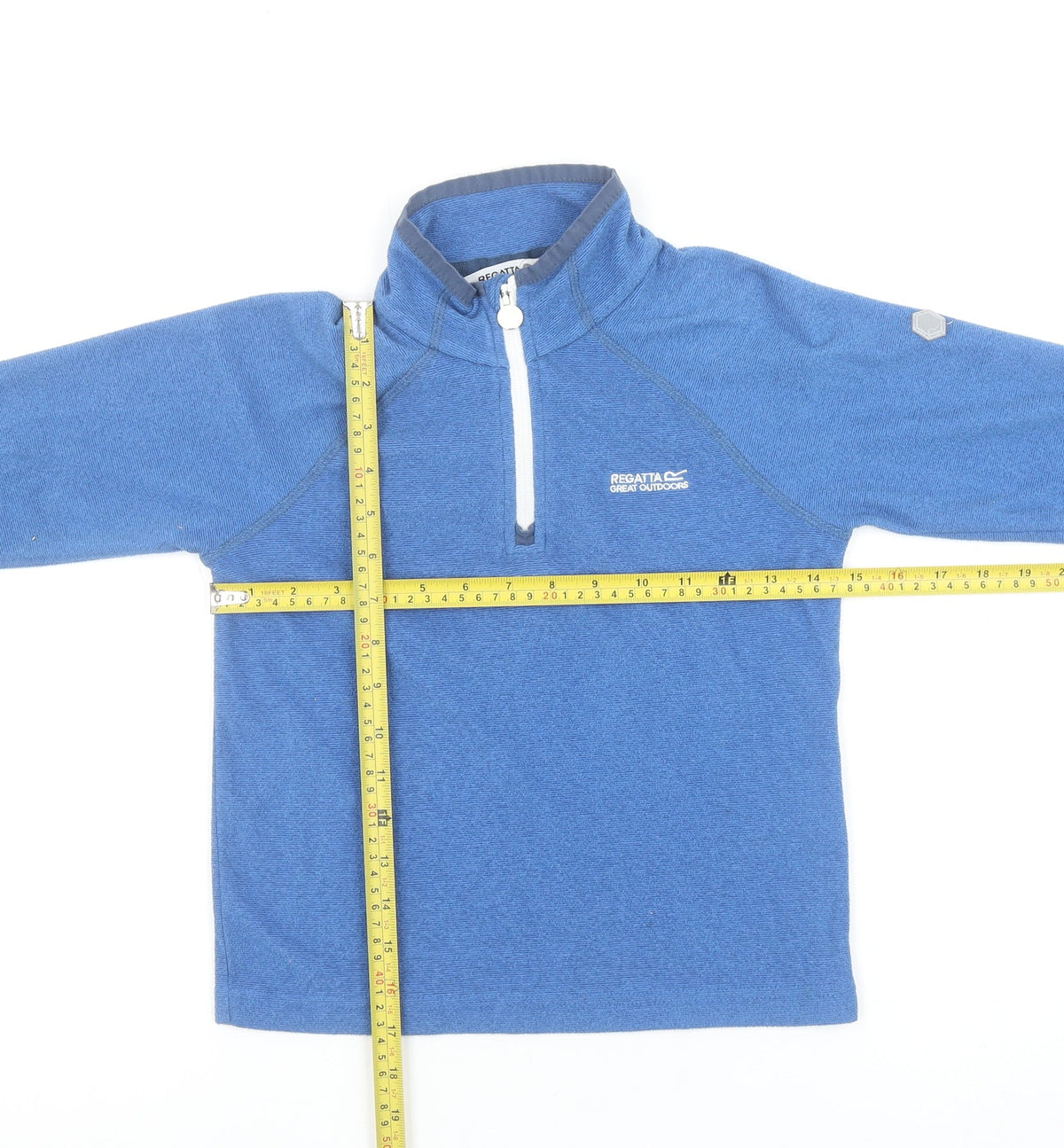 Regatta Boys Blue Fleece 1/4 Zip Pullover Sweatshirt 7-8 Years