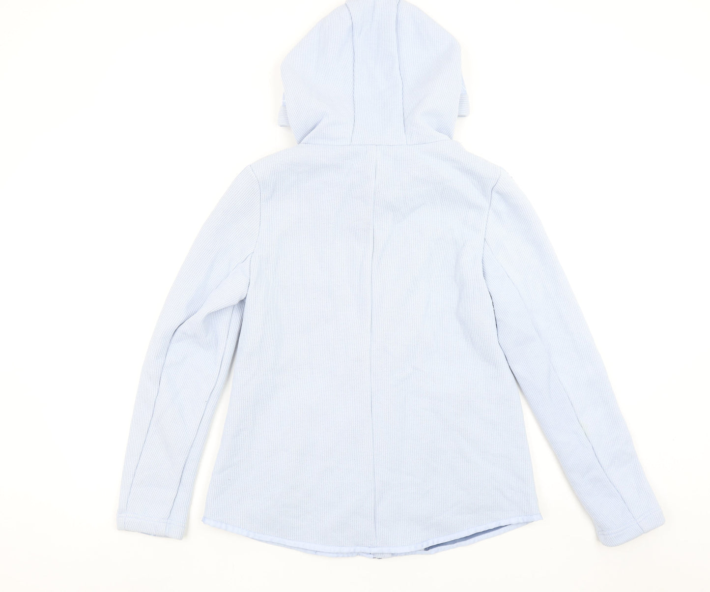 Street One Women Blue Full Zip Hoodie Size 10 Cotton Blend