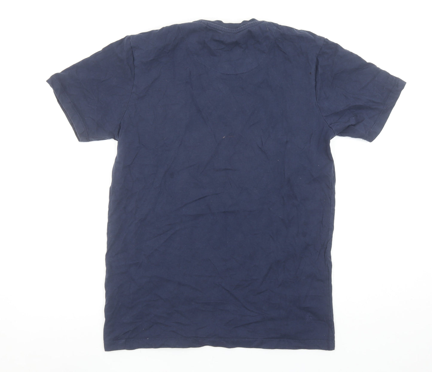 Diesel Men's Blue Cotton Crew Neck Short Sleeve T-Shirt M