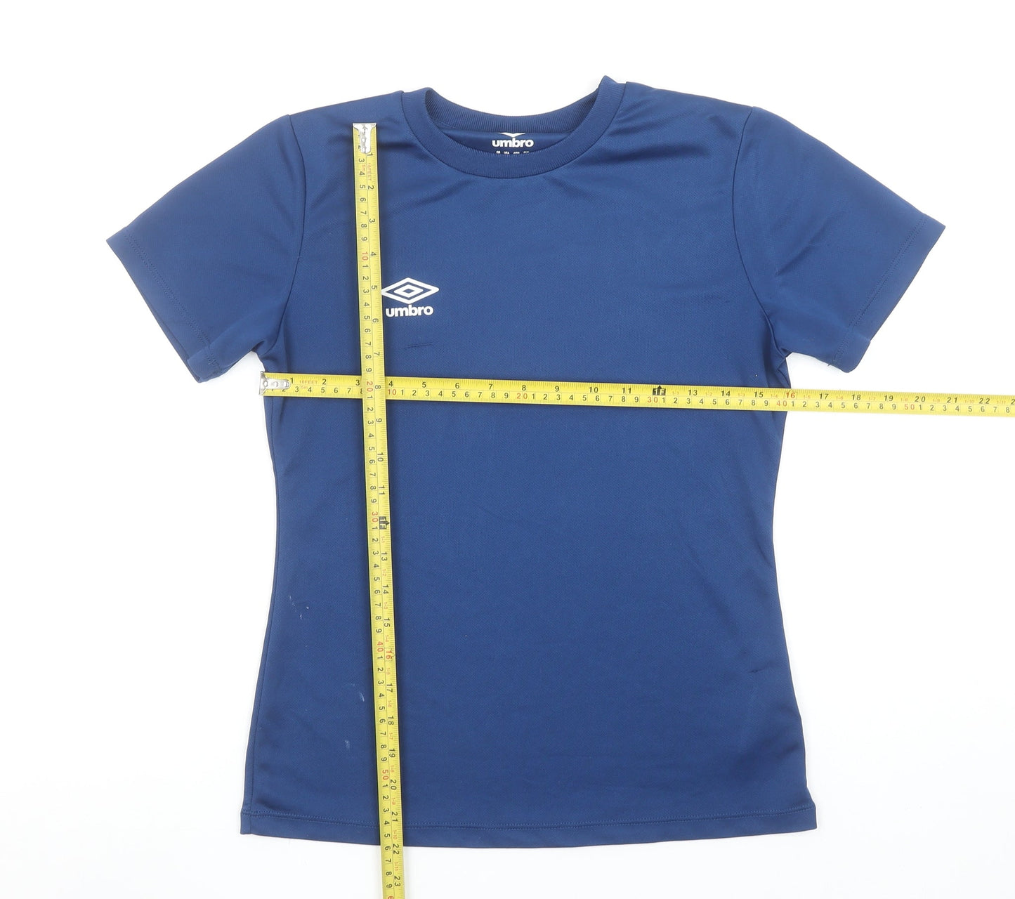 Umbro Men Blue Small Athletic Fit Short Sleeve Jersey T-Shirt