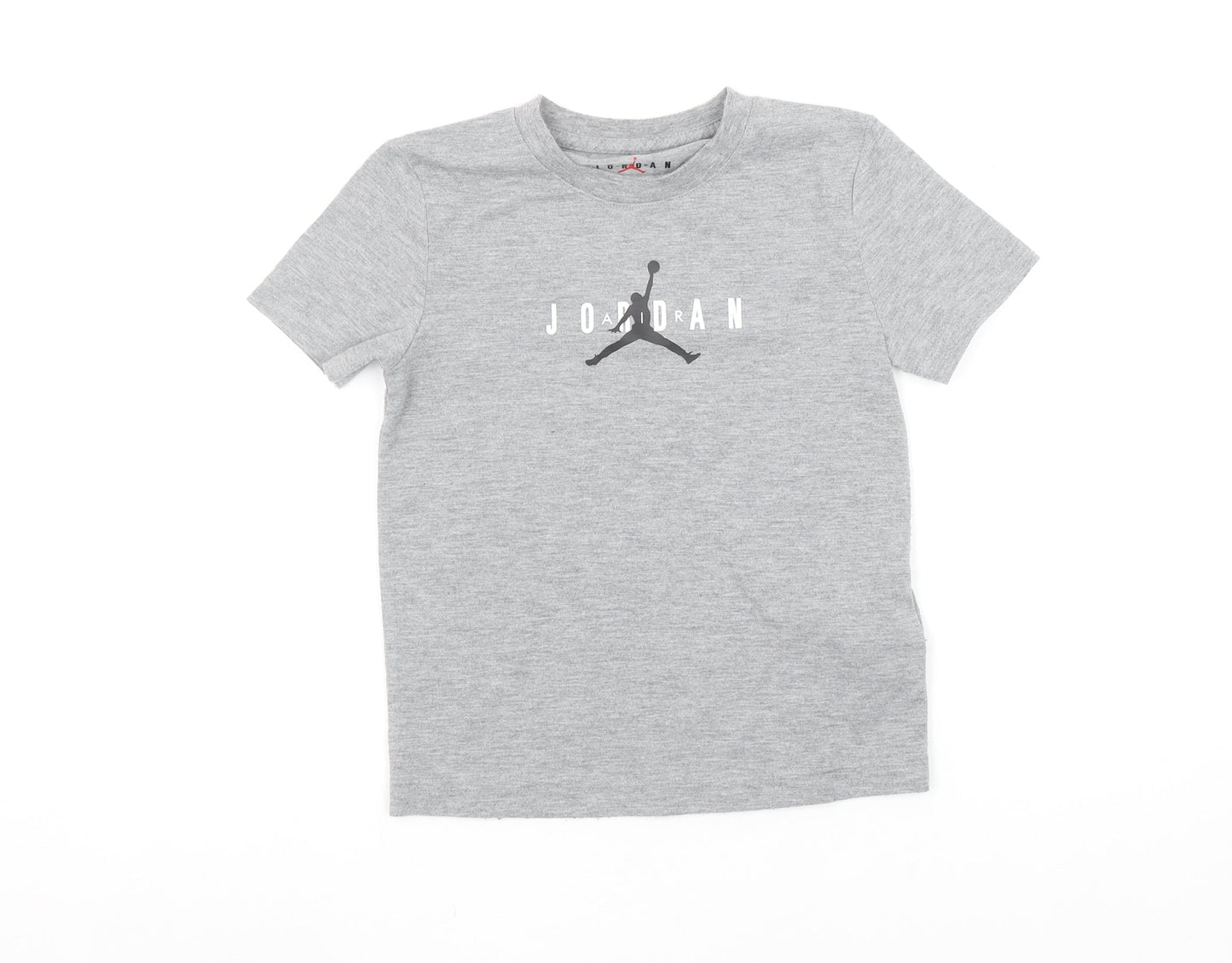 Jordan Boys Grey 5-6 Years Sports Logo T-Shirt