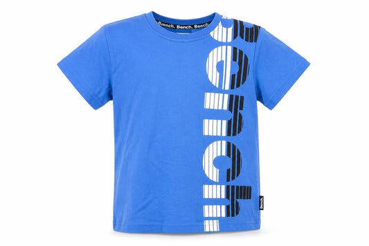 Bench Boys Blue Logo Graphic Cotton Short Sleeve T-Shirt 5-6 Years