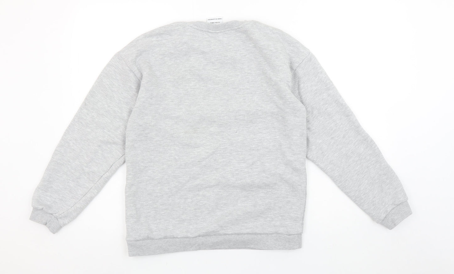 Disney Girls Grey Donald Duck Pullover Sweatshirt 12-13 Years