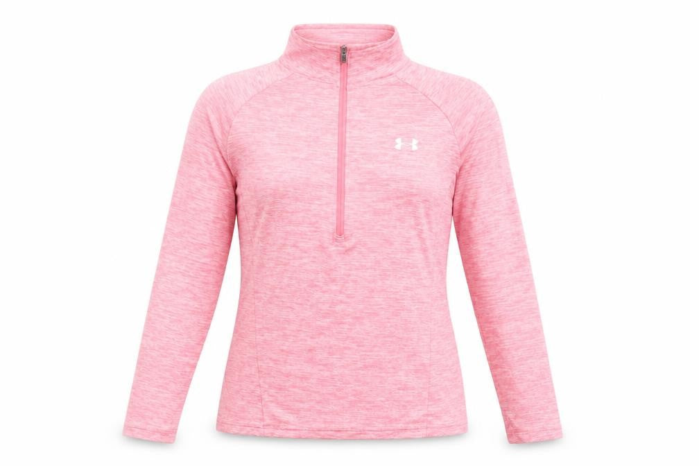 Under Armour Women's Pink XS 1/2 Zip HeatGear Pullover Sweatshirt