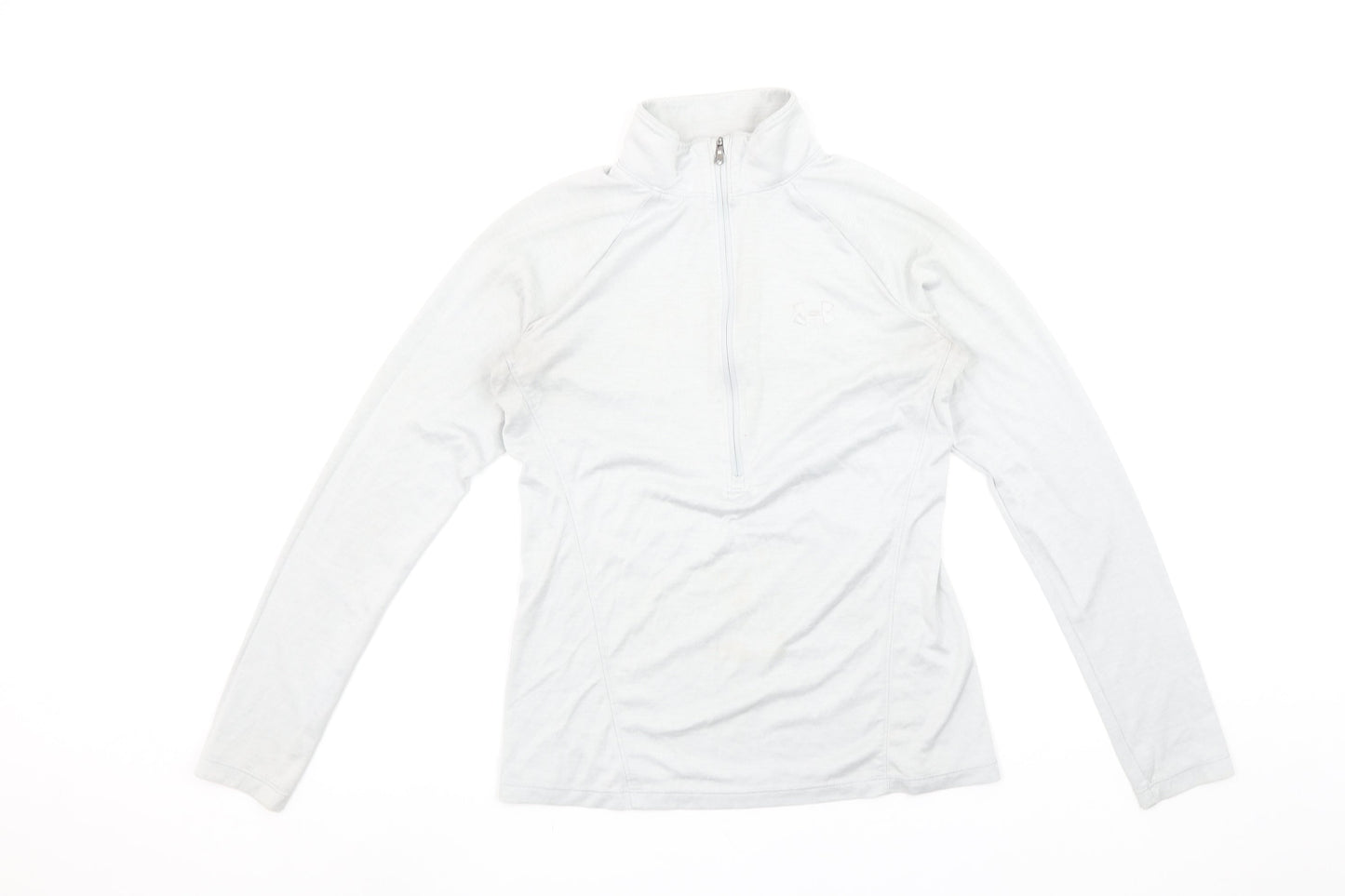 Under Armour Women White XS 1/2 Zip Pullover Sweatshirt