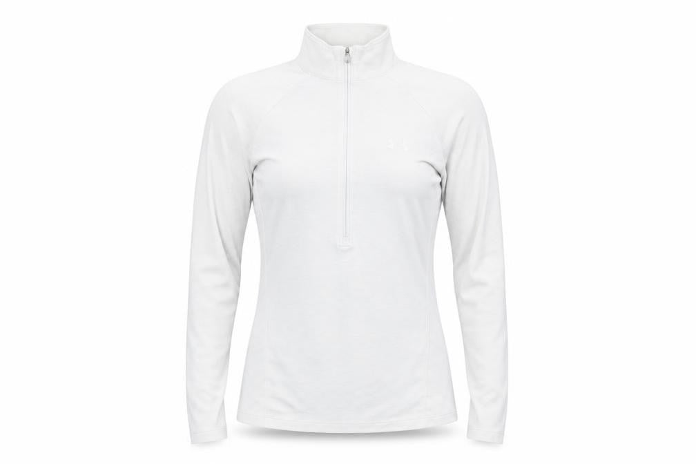 Under Armour Women White XS 1/2 Zip Pullover Sweatshirt