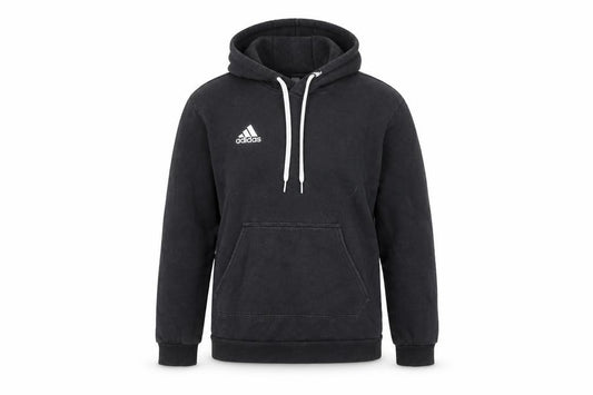 Adidas Womens Black Small Pullover Hoodie Cotton Blend