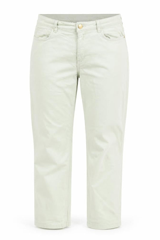 F&F Women Beige Mid Rise Straight Stretch Jeans UK 10