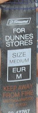 Savida for Dunnes Stores Womens Blue Floral Hooded Rain Jacket M