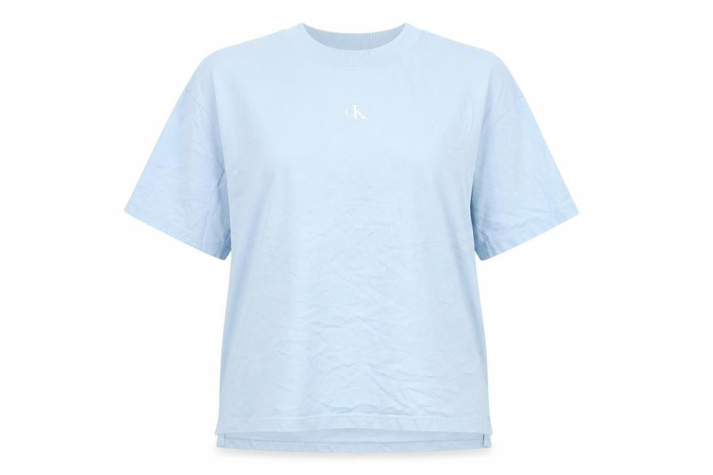 Calvin Klein Jeans Womens Blue Cotton Relaxed T-Shirt Size S