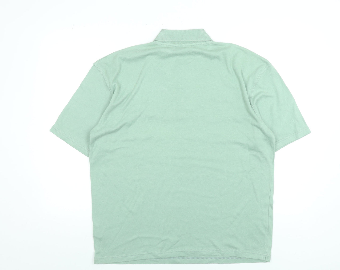 Paramour Sportif Men’s Green Polo Shirt Size L Classic Casual Cotton Blend