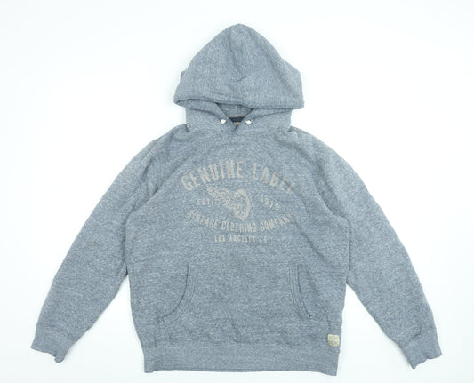 Jack & Jones Men's Grey Vintage Pullover Hoodie Size L Regular Fit