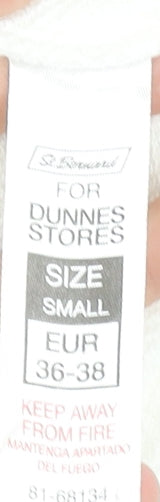 Dunnes Stores Women White Embroidered Pullover Sweatshirt Small