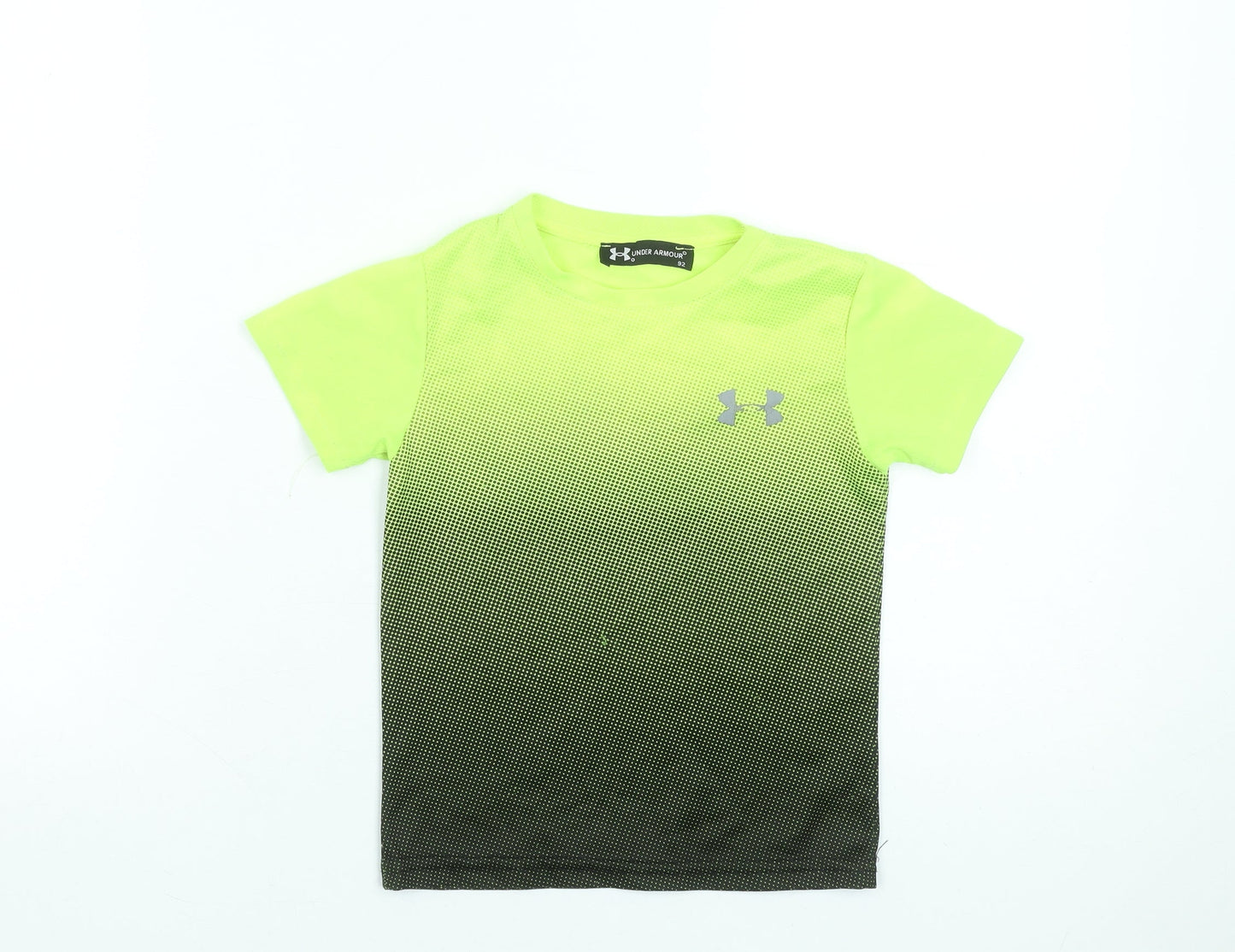 Under Armour Boys Green Short Sleeve Active T-Shirt 2 Years Lightweight