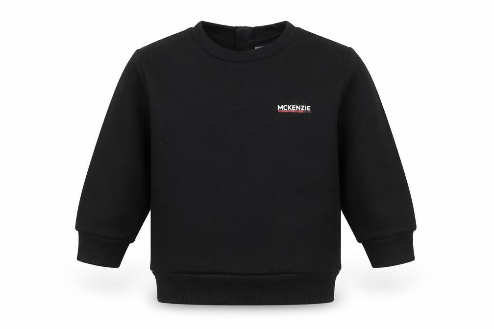 McKenzie Unisex Baby Black Crew Neck Long Sleeve Basic T-Shirt 18-24 Months