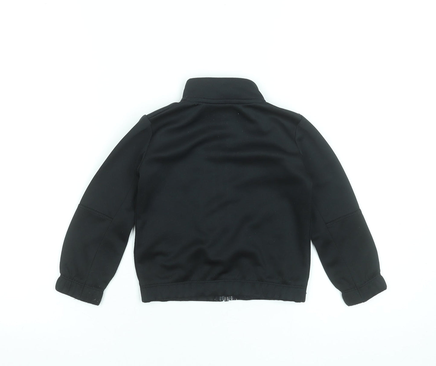 Nike Boys Black Polyester Track Jacket 2 Years Full Zip Sportswear