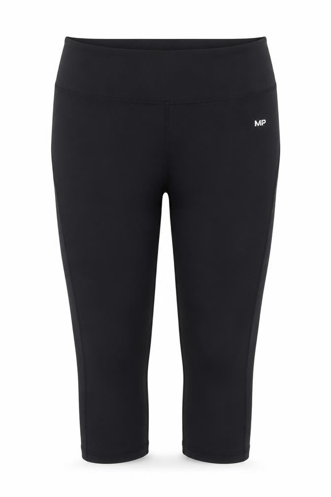 MP Womens Black Capri Leggings Size L Moisture Wicking Activewear