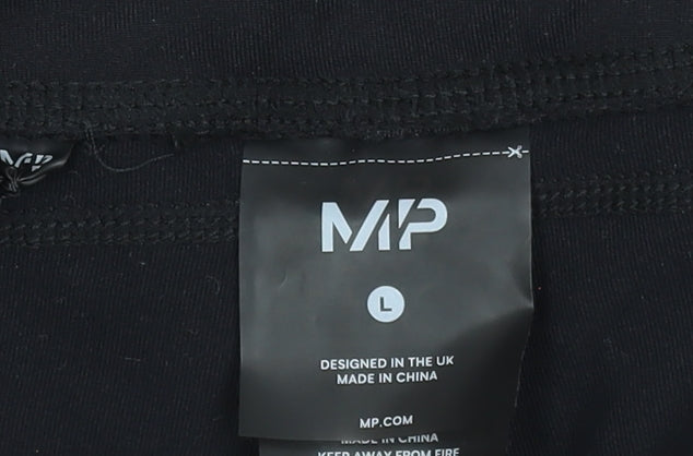 MP Womens Black Capri Leggings Size L Moisture Wicking Activewear