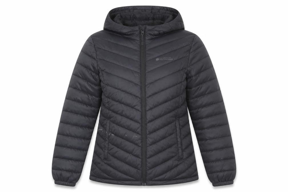 Mountain Warehouse Womens Black Size 12 Hooded Puffer Jacket