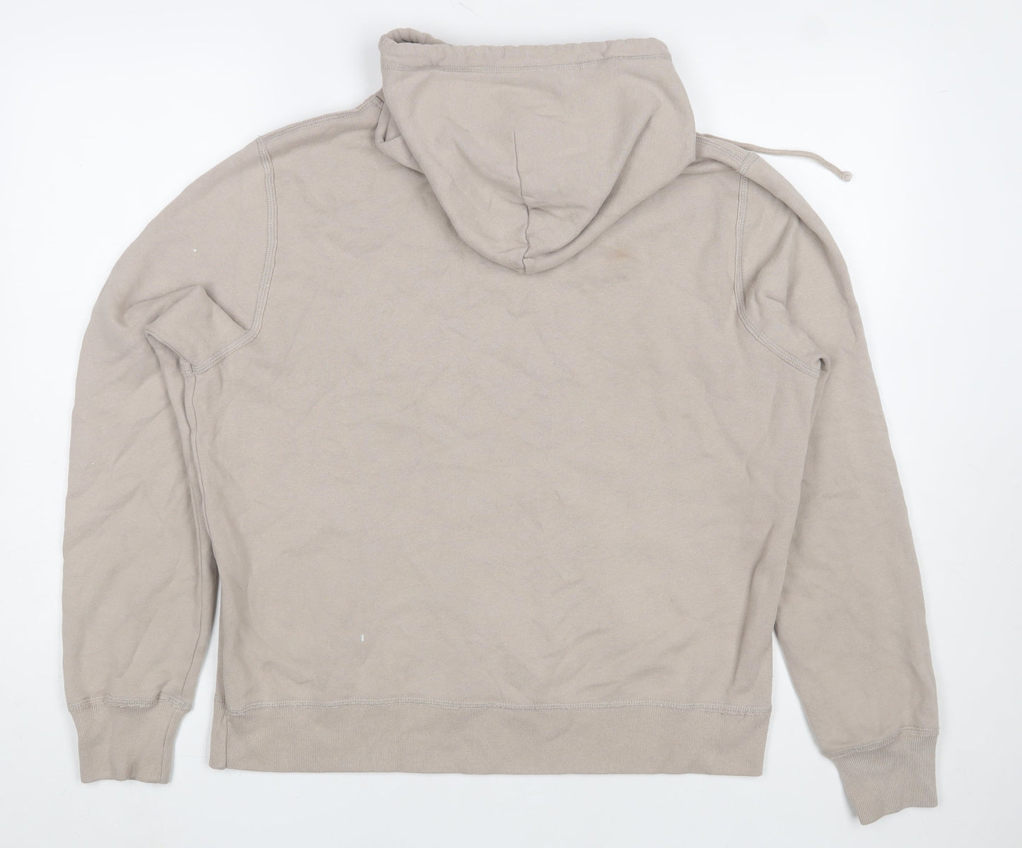 Abercrombie & Fitch Men's Beige Hoodie Large Pullover Soft Fleece