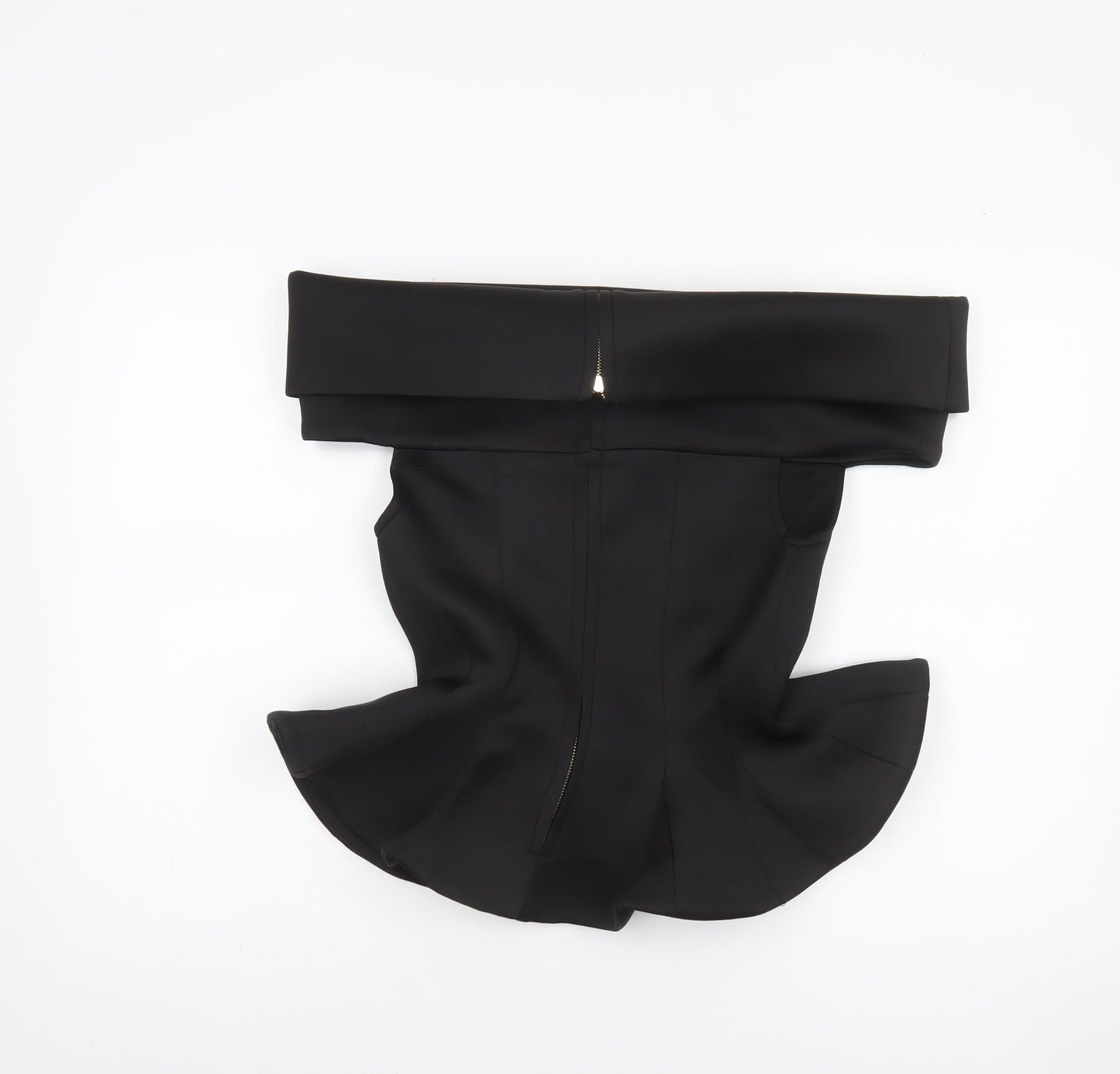 Cari's Closet Women's Black Off Shoulder Peplum Blouse UK 10