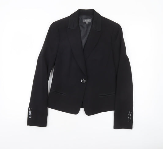 G2000 Women Black Size 6 Single-Breasted Suit Jacket Blazer