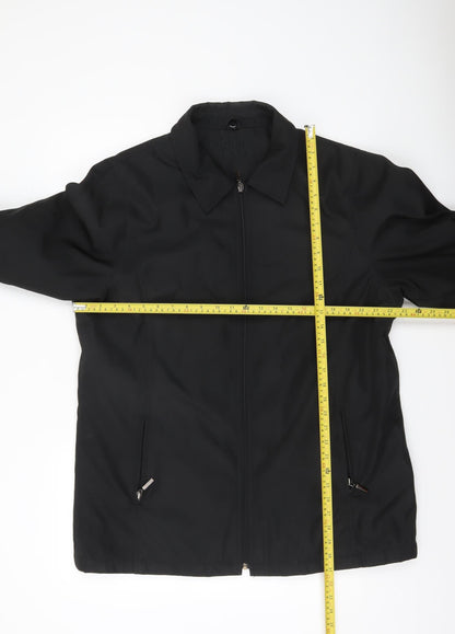 Bonmarché Women’s Black Mid-Length Zip Jacket Size M