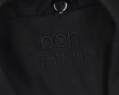 Bonmarché Women’s Black Mid-Length Zip Jacket Size M