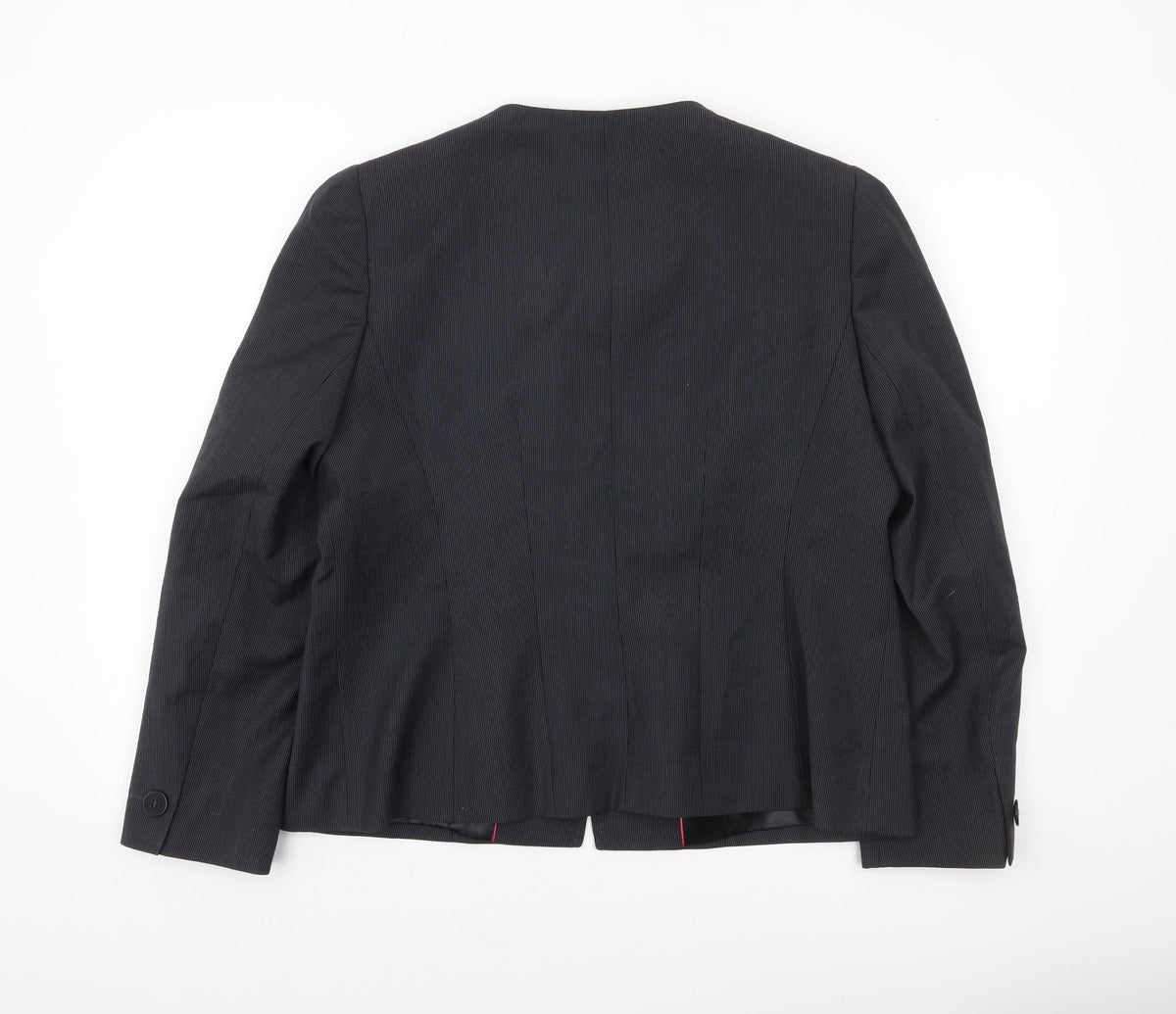 Planet Women’s Black Single-Breasted Wool Blend Suit Jacket UK 16