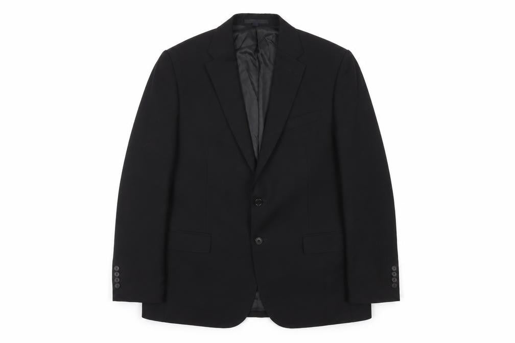 Marks & Spencer Men's Black 44R Wool Regular Fit Blazer Jacket