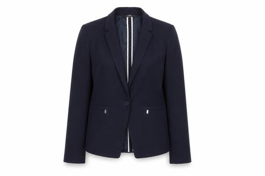 Next Women Blue Tailoring Blazer Size 10 Classic Fit Notch Lapel