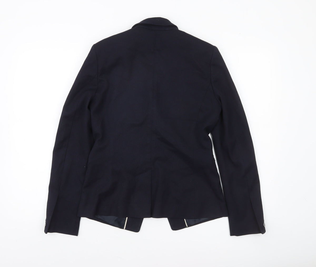 Next Women Blue Tailoring Blazer Size 10 Classic Fit Notch Lapel