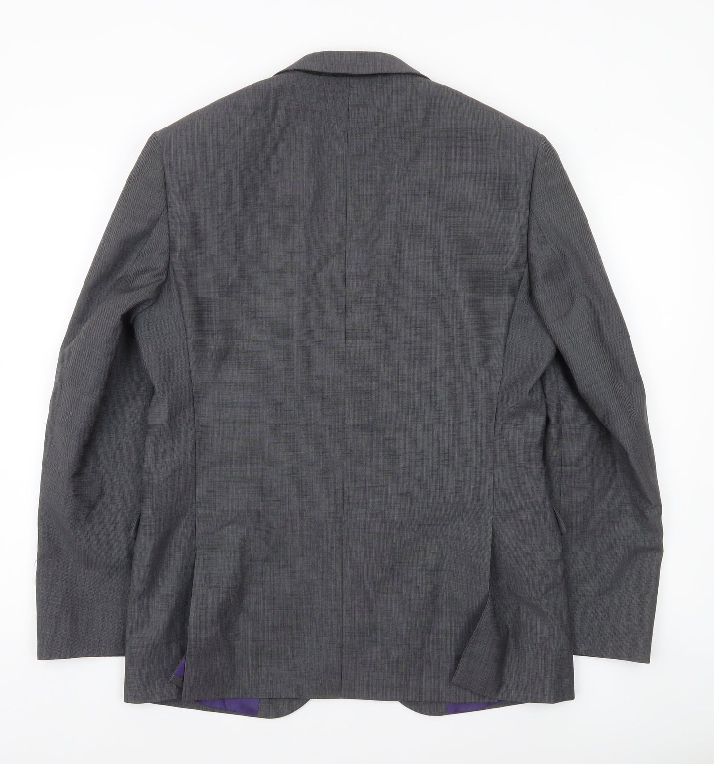 Marks and Spencer Men’s Grey Wool Blend Suit Jacket 38S Short Classic Fit