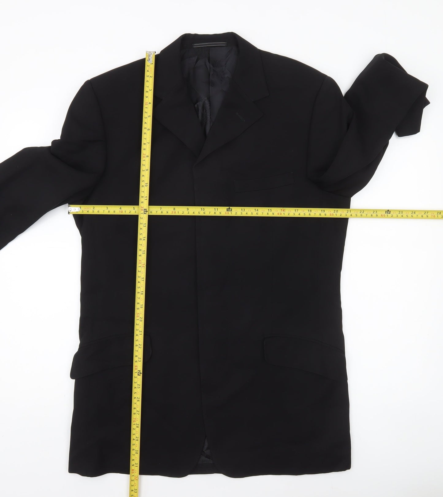 Versace Classic V2 Men's Black 40R Wool Viscose Blazer Jacket