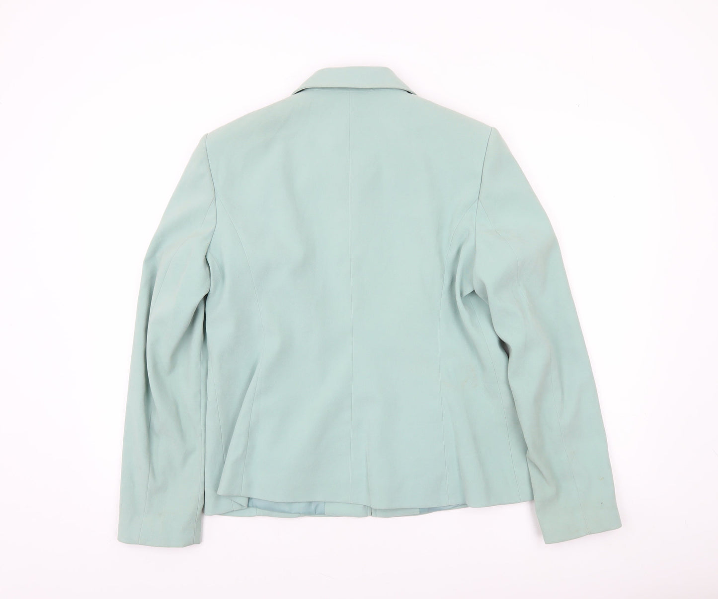 Bonmarché Women’s Green Zip-Up Collared Jacket Size 14 Regular