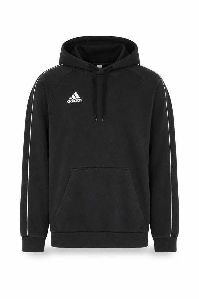 Adidas Men's Black Pullover Hoodie Size M Fleece Sportswear