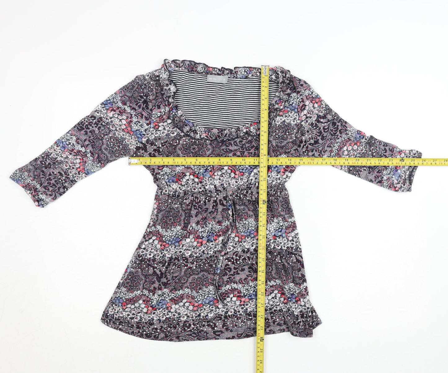 Marks and Spencer Per Una Women's Multicoloured Floral Tunic Blouse Size 10