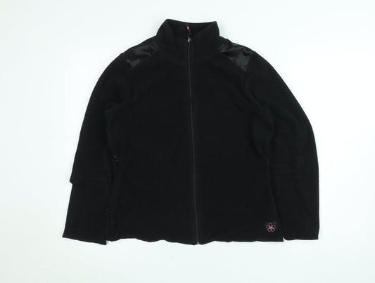 Manuka Women's Black Fleece Full Zip Jacket Size M