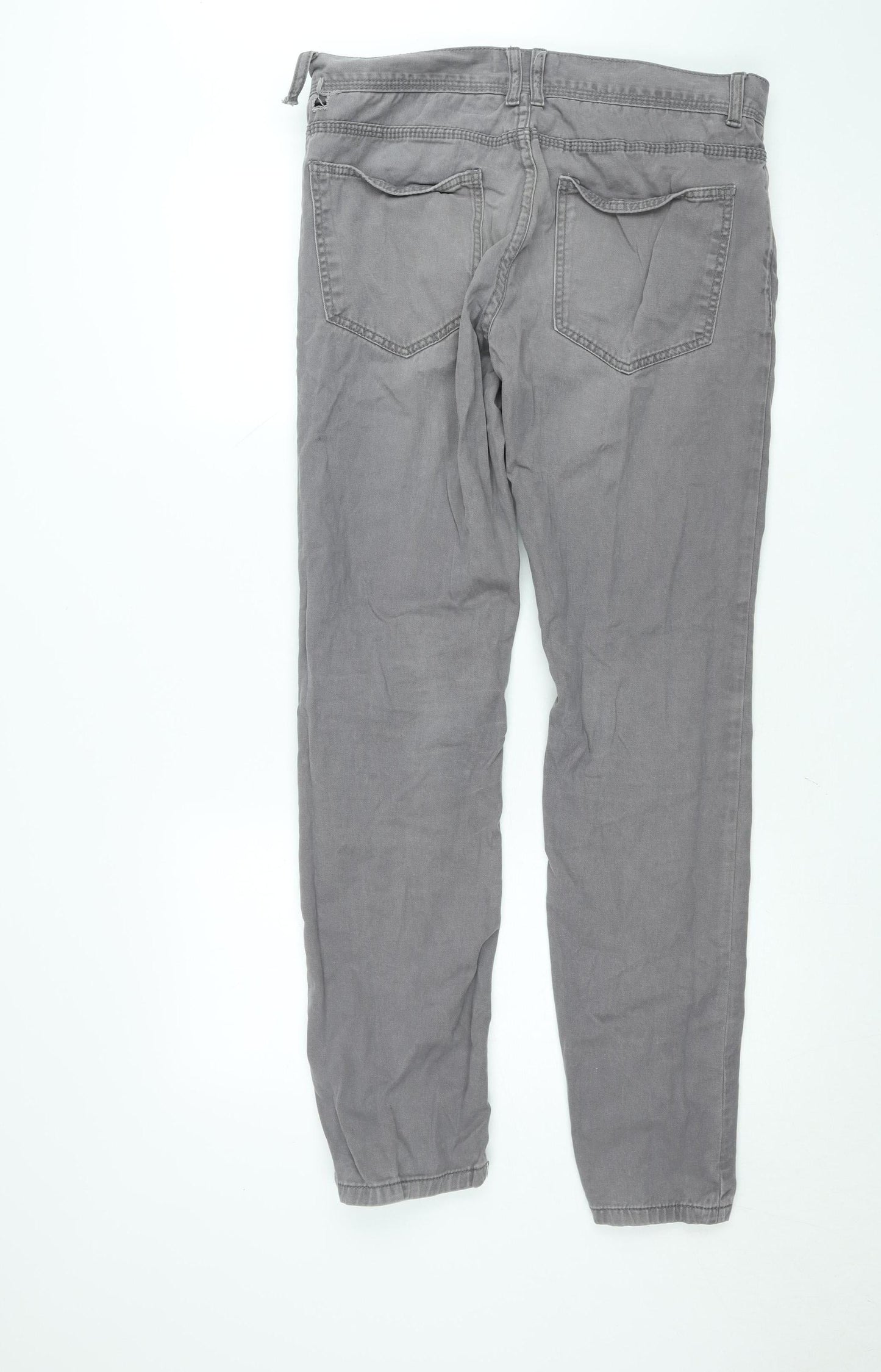 21MEN Slim Fit Grey Jeans Unisex Adults Size UK 34 Straight Denim
