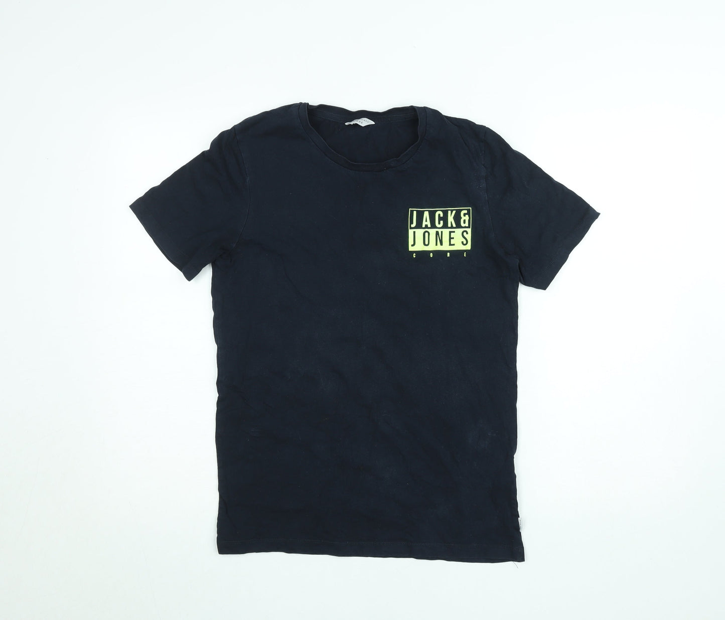 Jack & Jones Core Men's Black Logo Short Sleeve Cotton T-Shirt M