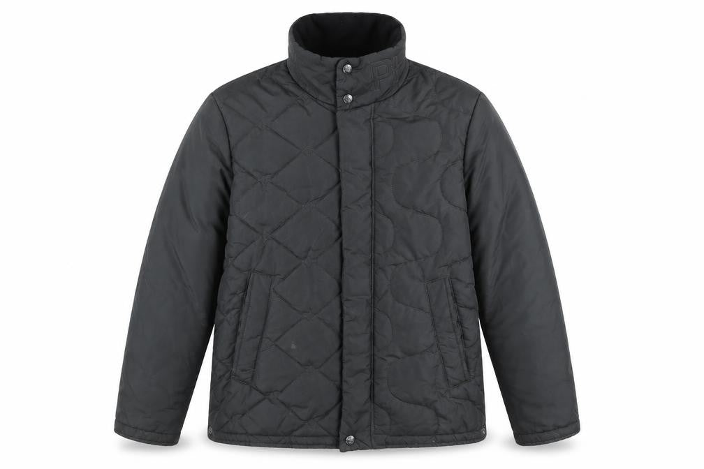 Phat Farm Men's Black Quilted Nylon Winter Jacket Size S