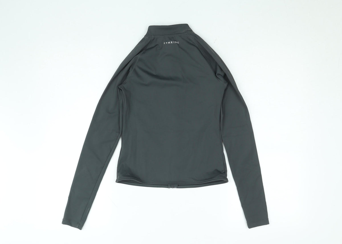 Gym King Women's Black Size 6 Slim Fit Full Zip Track Jacket