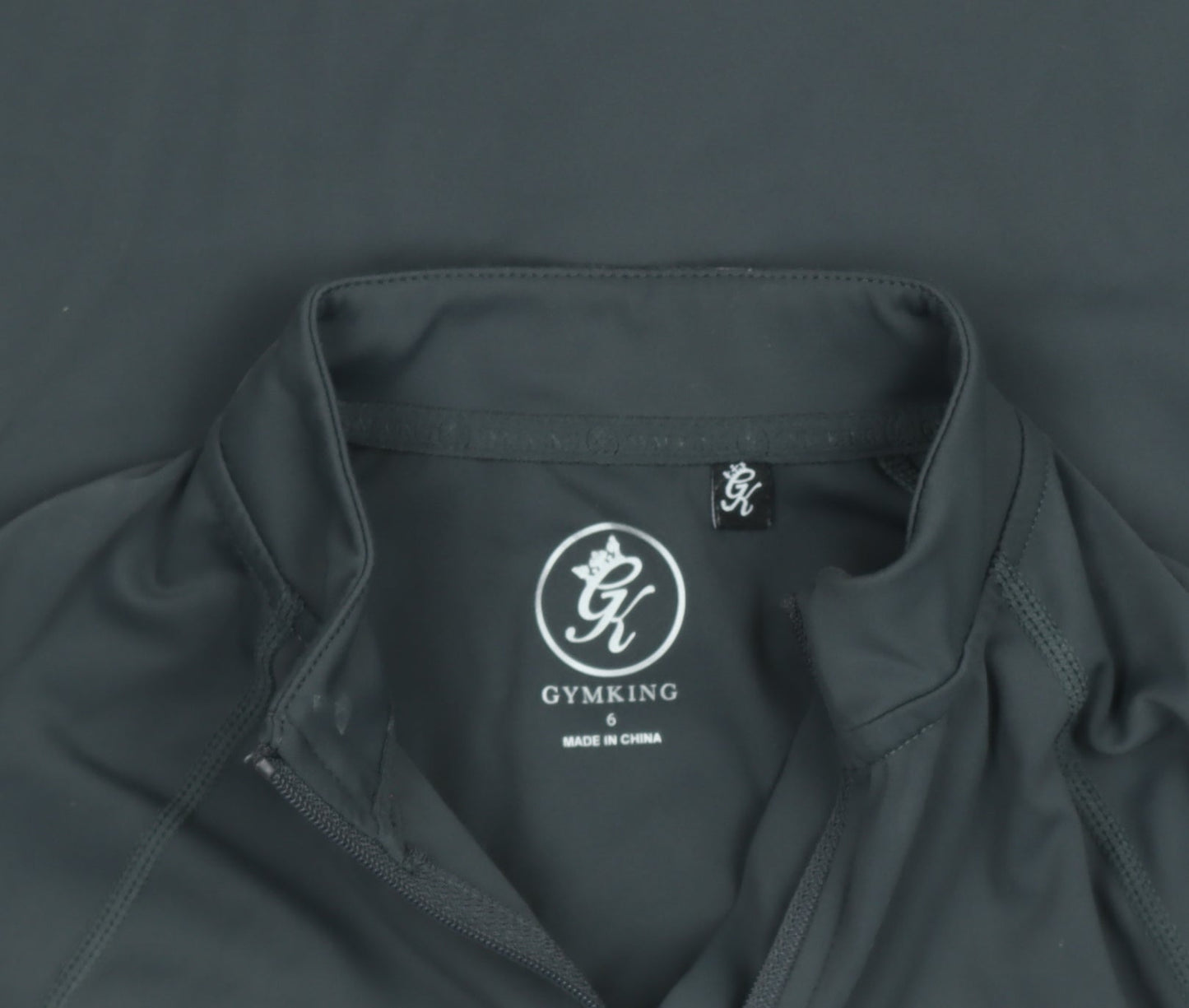 Gym King Women's Black Size 6 Slim Fit Full Zip Track Jacket