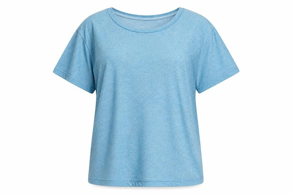 Rhino Women's Blue Polyester Short Sleeve Active T-Shirt M
