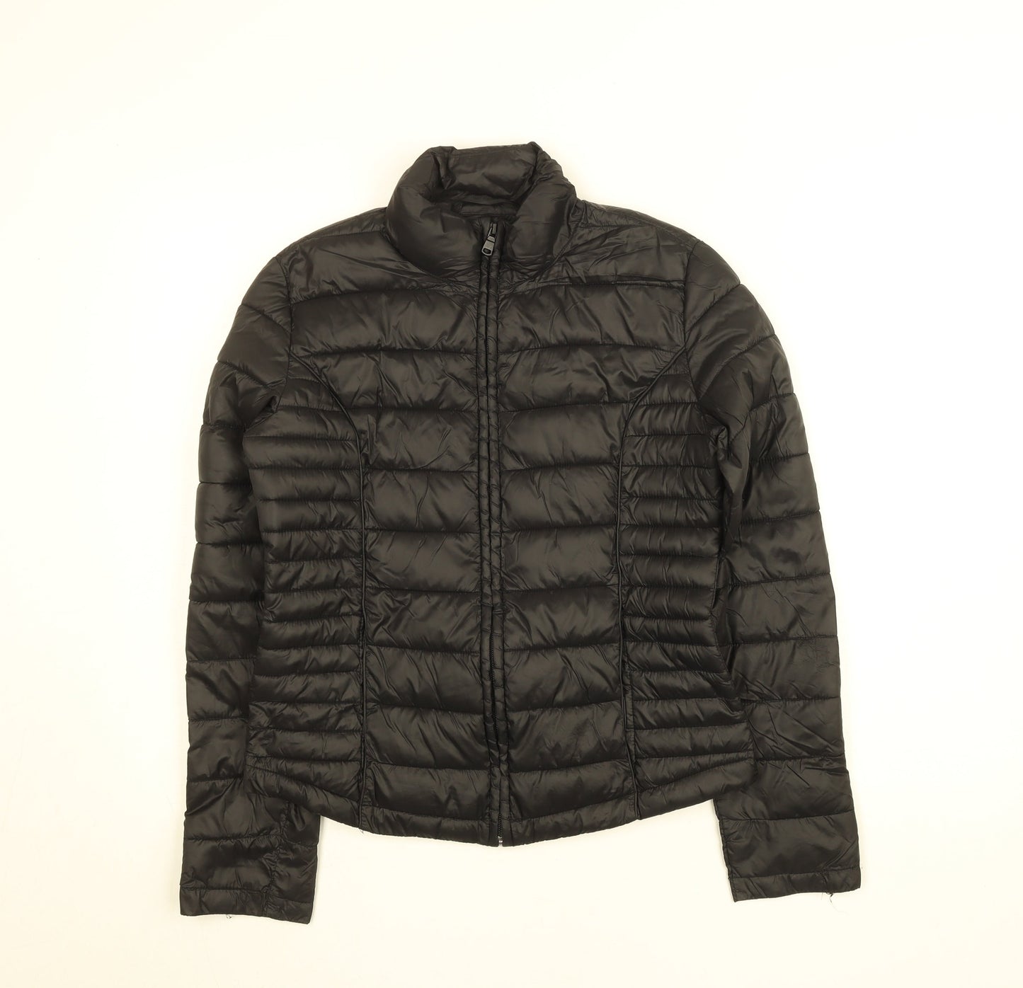 Atmosphere Womens Black S Lightweight Packable Quilted Puffer Jacket